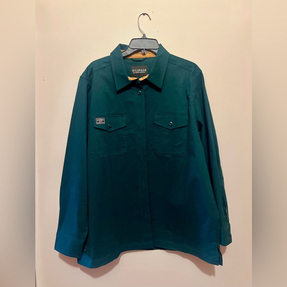NWT Wildfang Workwear Shacket - Botanical Green Size XL